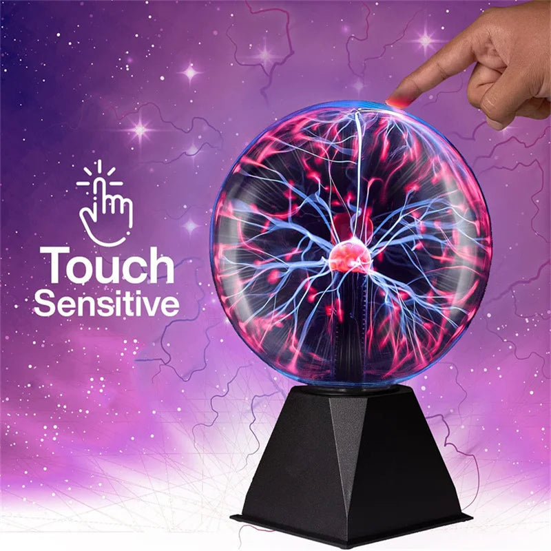 Magic Plasma Ball Lamp LED Atmosphere Night Light Touch