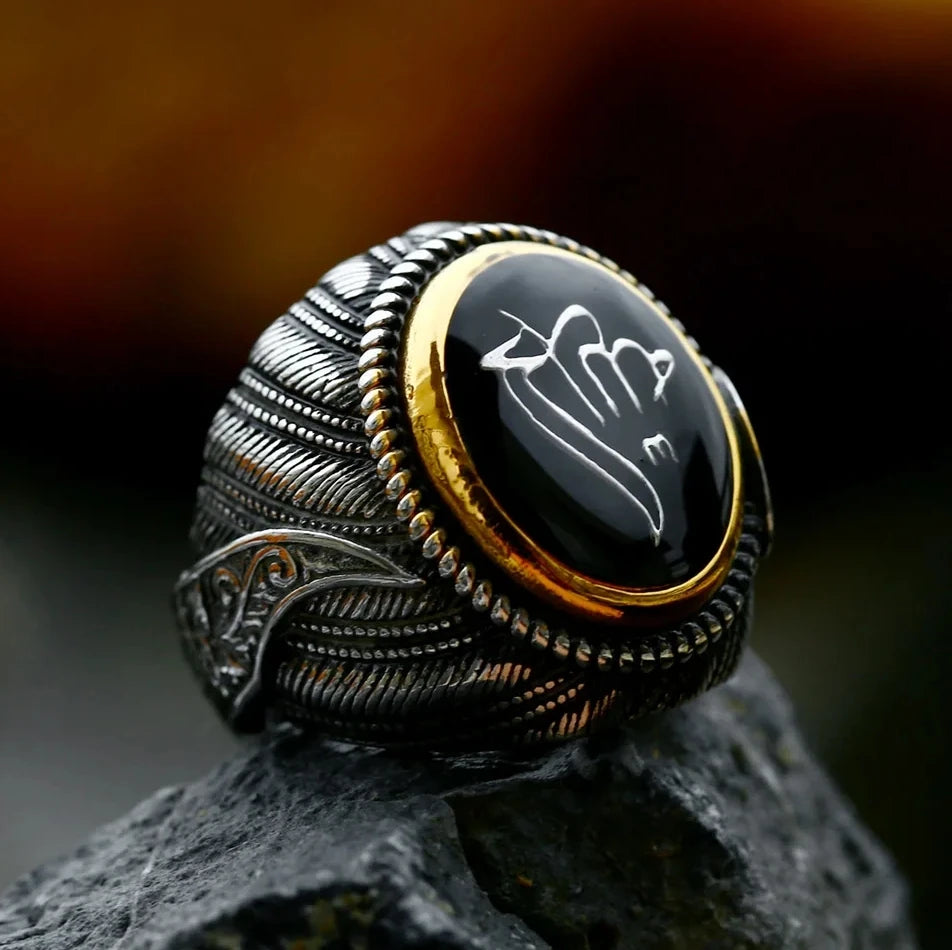 Ring Zircon Stone Ethnic Style